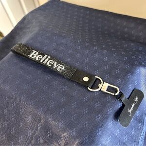 Jacqueline Kent Crystal Collection Phone Wrist Strap Believe Christmas Hope